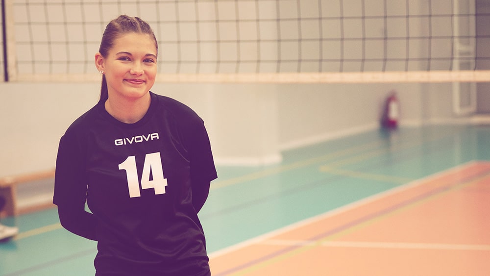 Moment de bucurie după câștigarea unui punct